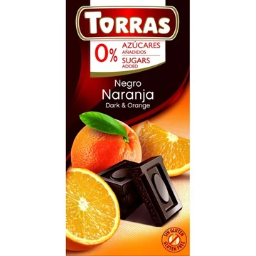 Torras Diabetikus narancsos étcsokoládé HCN 75g