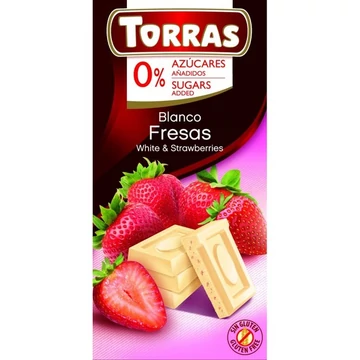 Torras Diabetikus epres fehércsokoládé HCN 75g