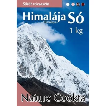 Nature cookta Himalája sötétrózsaszín só 1kg