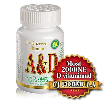 Jó közérzet A&amp;D vitamin 10000NE/2000Ne lágyzs.kapszula 100x