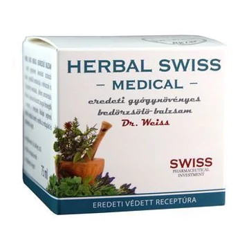 Herbal Swiss Medical mellkas bedörzsölő balzsam 75ml
