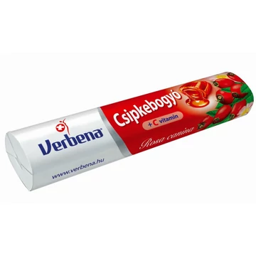 Verbena roll cukorka csipkebogyó C vitamin 32g