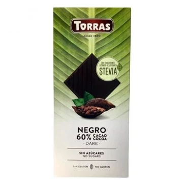 Torras Étcsokoládé 60% gluténmentes,diabetikus 100g