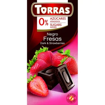 Torras Diabetikus étcsokoládé epres HCN 75g