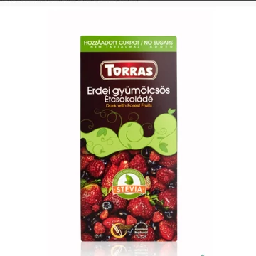 Torras erdei gyümölcsös étcsokoládé 125g