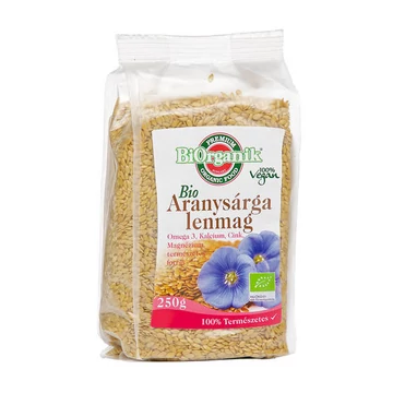 BiOrganik bio lenmag aranysárga 250g