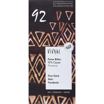Vivani bio étcsokoládé 92% cacao 80g