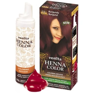 Henna Color hajszínezőhab nr 11 burgundi 75ml