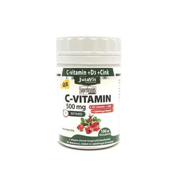Jutavit C-vitamin 500mg csipkebogyó D3 nyújtott hatású 100x
