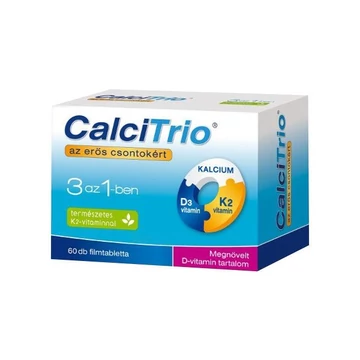 Calcitrio 3:1-ben tabletta K2 megnövelt D vitaminnal 60x