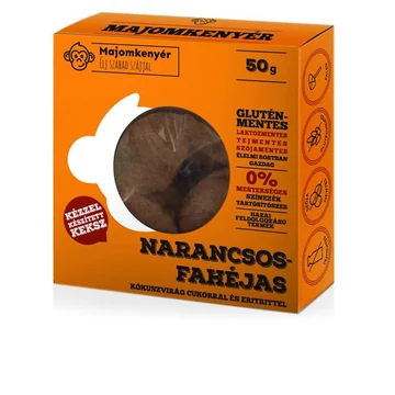 Majomkenyér Narancsos-fahéjas paleokeksz,glutén-tejment. 50g