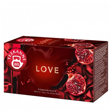 Teekanne gyümölcstea Love gránátalma és őszibarack filt. 20x