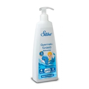 Sába Gyermekfürdető és sampon illatmentes pH5 400ml