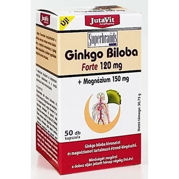 Jutavit Ginkgo Biloba forte 120mg +Mg 150mg kapszula 50x