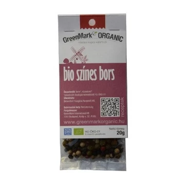 GreenMark bio színes bors egész 20g