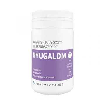 Pharmacoidea Nyugalom magnézium+B6+rhodiola kapszula 30x