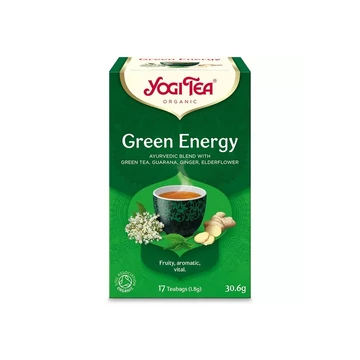 Yogi bio tea Ayurveda zöld energia gyógynövényekkel 17x