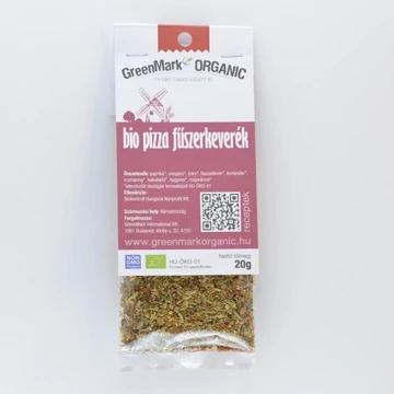 Greenmark bio pizza fűszerkeverék 20g