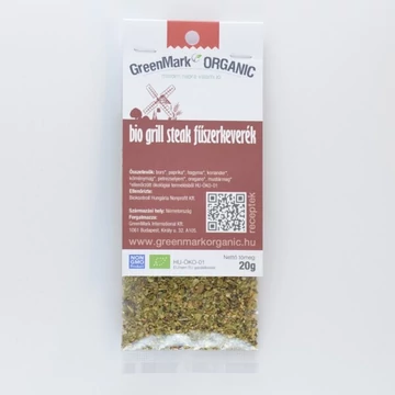 Greenmark bio grill steak fűszerkeverék 20g