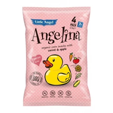 Biopont kukoricás snack Angelina bio 4*15g 60g