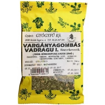 Gyógyfű fűszerkeverék Vargányás gombás vadragu I. 50g