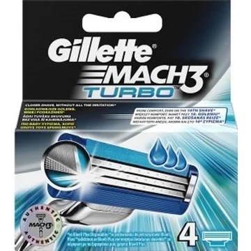 Gillette mach 3 betét Turbo 4db