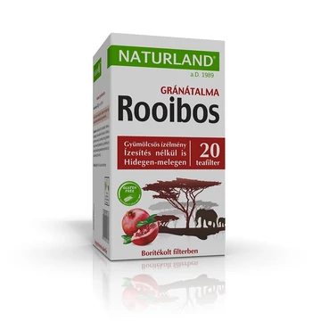 Naturland rooibos tea gránátalmával filteres 20x
