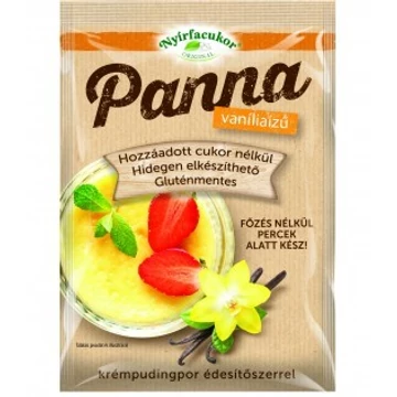 Nyírfacukor Panna vaníliás, főzés nélküli pudingpor 50g