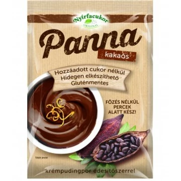 Nyírfacukor Panna kakaós,főzés nélküli pudingpor 50g