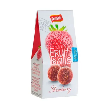 Sunvita gyümölcsgolyó epres eperpor borításban 80g