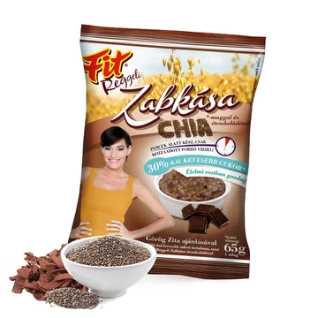 Fit Reggeli zabkása chia-maggal étcsokoládéval 65g