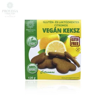 Provegatrend citromos vegán keksz laktoz gluténmentes 120g