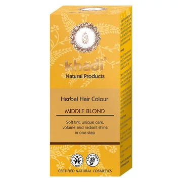 Khadi növényi hajfesték por középszőke 100g