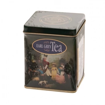 Mlesna Fekete tea szálas Earl grey teásdobozban 100g