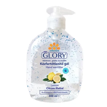 Glory antibakteriális kézfertötlenítő gél citrom 300ml