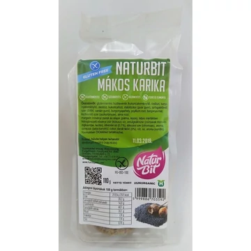 Naturbit gluténmentes mákos karika 110g