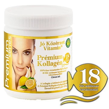 Jó közérzet Prémium Kollagén por citrom+18 aminosav 170g
