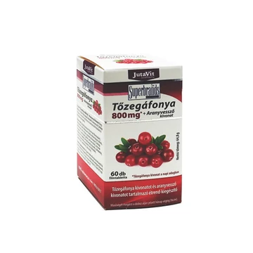 Jutavit Tőzegáfonya 800mg +aranyvessző tabletta 60x