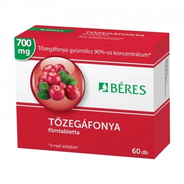 Béres Tőzegáfonya filmtabletta 700mg 60x