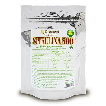 Jó közérzet Spirulina 500 Kék-Zöld Alga tabletta 200x