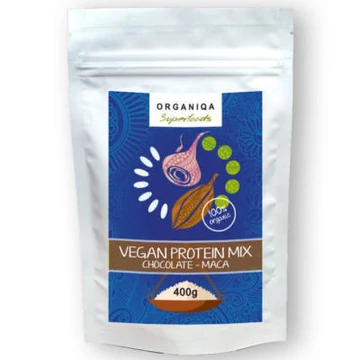Organiqa bio vegán csoki-maca fehérje 400g