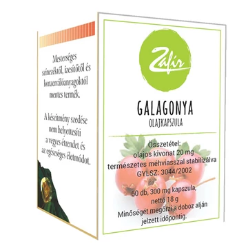 Zafír DR Galagonya olajkapszula 300mg 60x