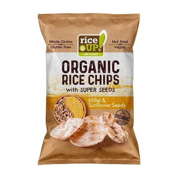 Rice Up Barna rizs chips Bio teljesk.kölessel és naprafo 25g
