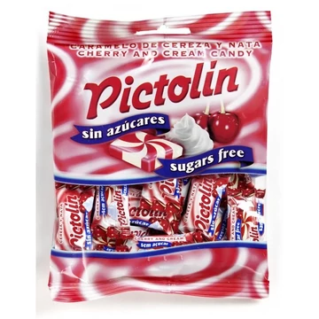 Pictolin cukormentes cukorka tejszínes cseresznyés 65g
