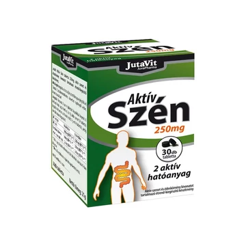 Jutavit Aktív szén tabletta 250 mg 30x