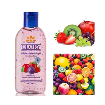 Glory antibacteriális kézfertőtlenítő gél vegyes Gyümölcs 100ml