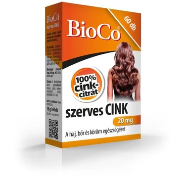 BioCo szerves cink 20mg 60x