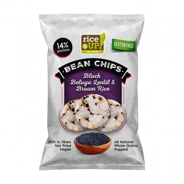 Rice Up Proteines Chips fekete Beluga lencsével 60g