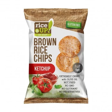 Rice Up Barna rizs Chips ketchup ízű 60g