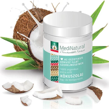 Medinatural extra szűz kókuszolaj haj-,testápolásra 100ml